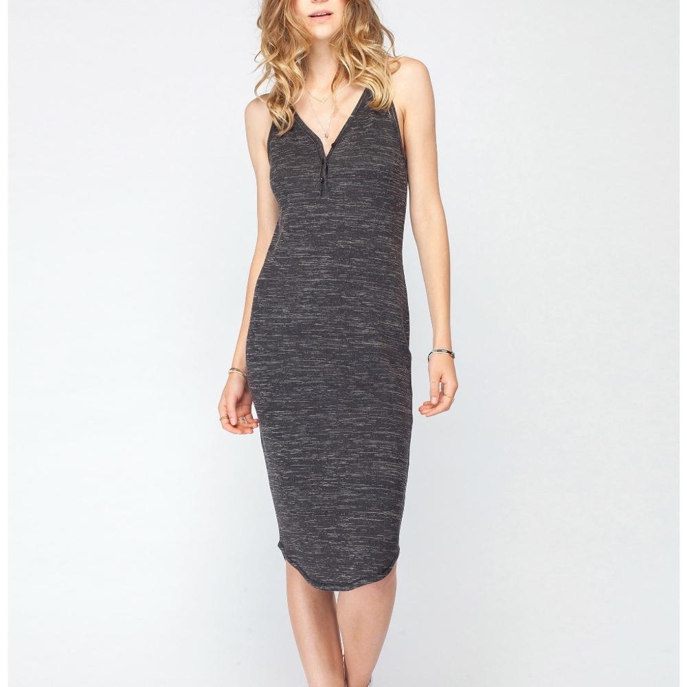 Gentle Fawn Devlyn Heathered Black Dress
